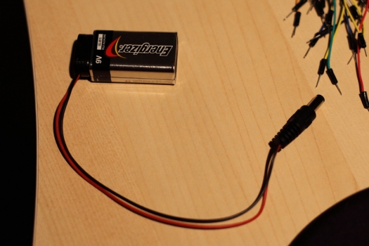 9V battery clip with plug